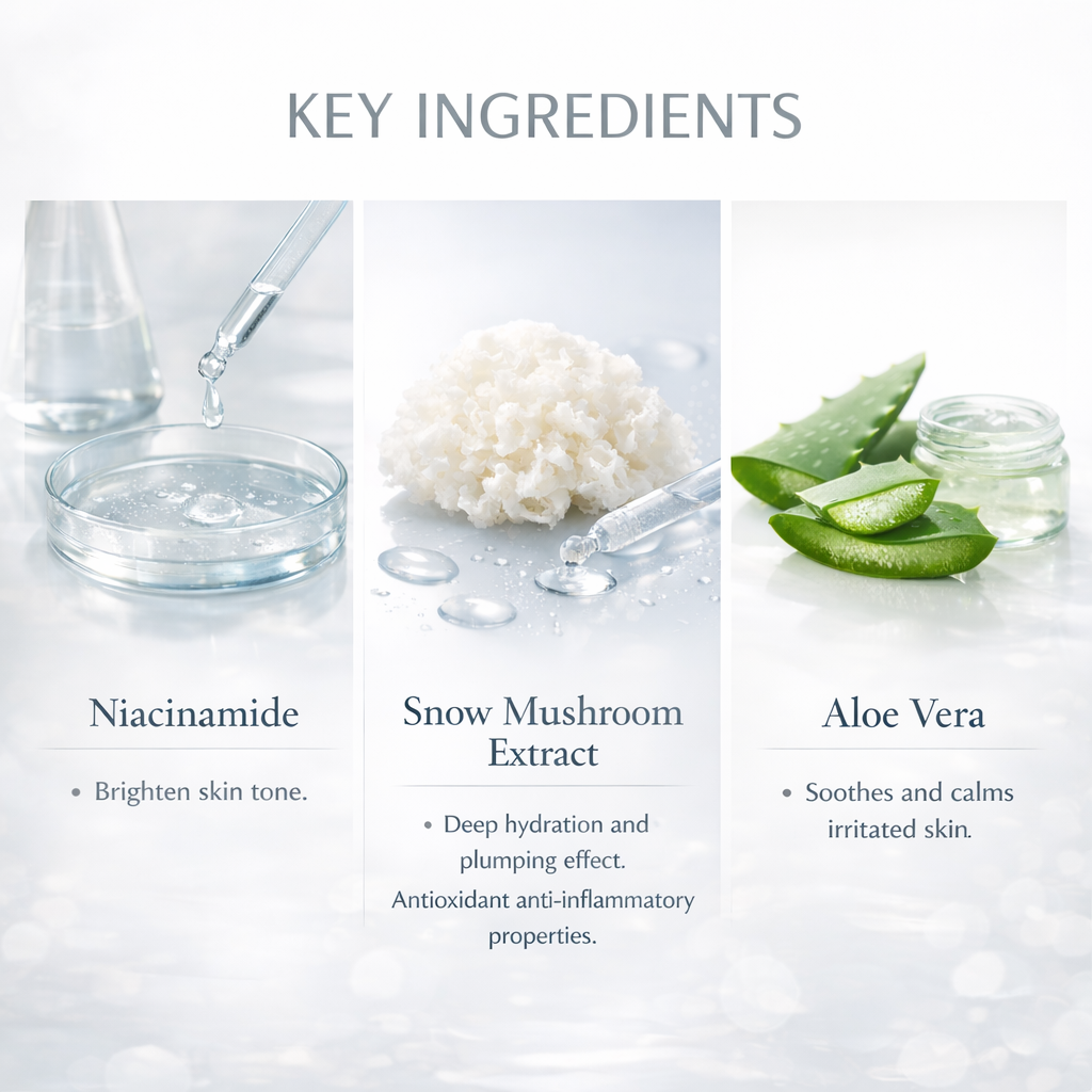 Niacinamide Snow Mushroom Extract Aloe Vera