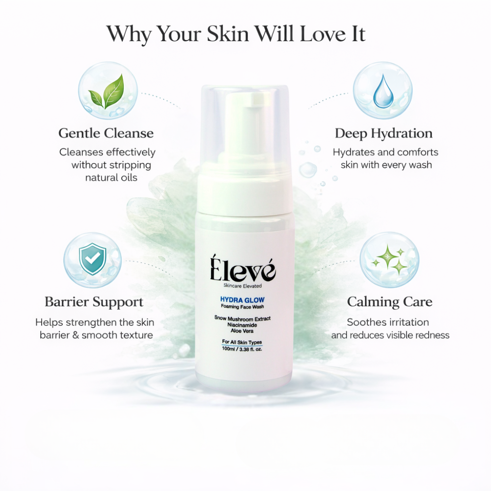 HYDRA GLOW FOAMING FACE WASH - 100ml
